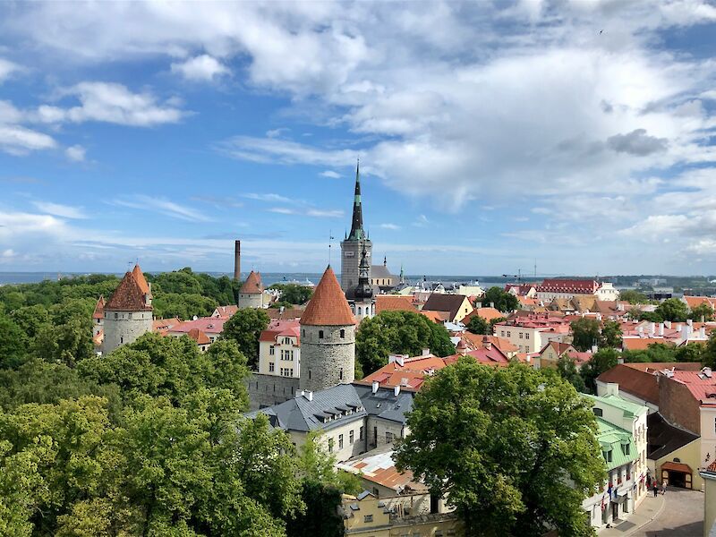 Skyline of the Old Town, Tallinn, Estonia. Unsplash@Karson