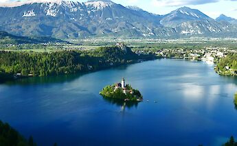 Lake Bled, Slovenia. Unsplash@Jaka Skrlep