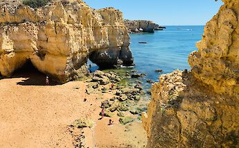 Beautiful beach in the Algarve, Portugal. Unsplash@Cristiano Pinto
