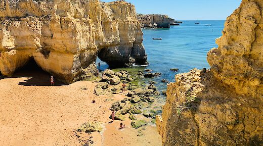 Beautiful beach in the Algarve, Portugal. Unsplash@Cristiano Pinto