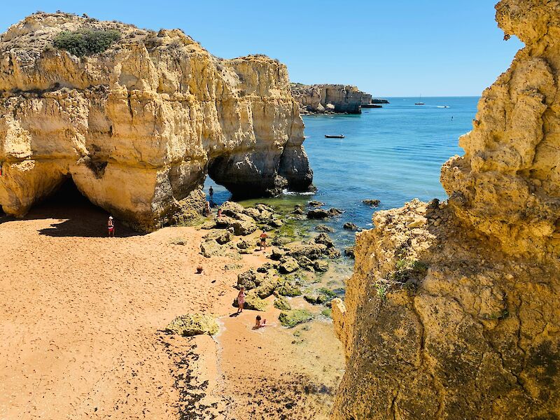 Beautiful beach in the Algarve, Portugal. Unsplash@Cristiano Pinto
