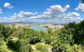 Lush landscape around Budapest, Danube bike tours. Unsplash@Dash Vy