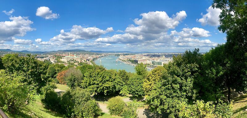 Lush landscape around Budapest, Danube bike tours. Unsplash@Dash Vy