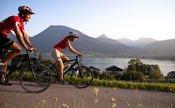 Biking the lakes of Austria.