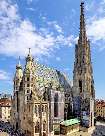 St Stephen's Cathedral in Vienna, Austria. CC:Bwag