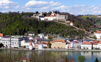 Passau, the '3 River City' in Germany. CC:Aconcagua