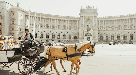 Horse carriage ride, Vienna, Austria. Unsplash:Sandro Gonzalez