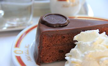 Sacher Torta at Hotel Sacher in Vienna, Austria. Michela Simoncini@Flickr