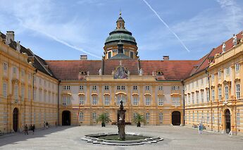 Melk Abbey in the Wachau Valley, Austria. CC:Bwag