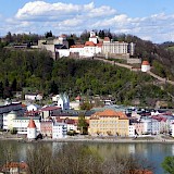 Donaulände and Old town of Passau, Germany. CC:Aconcagua