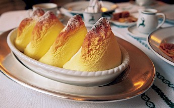 Salzburger Nockerl, a popular sweet soufflé in Salzburg, Austria. CC:TourismusSalzburg