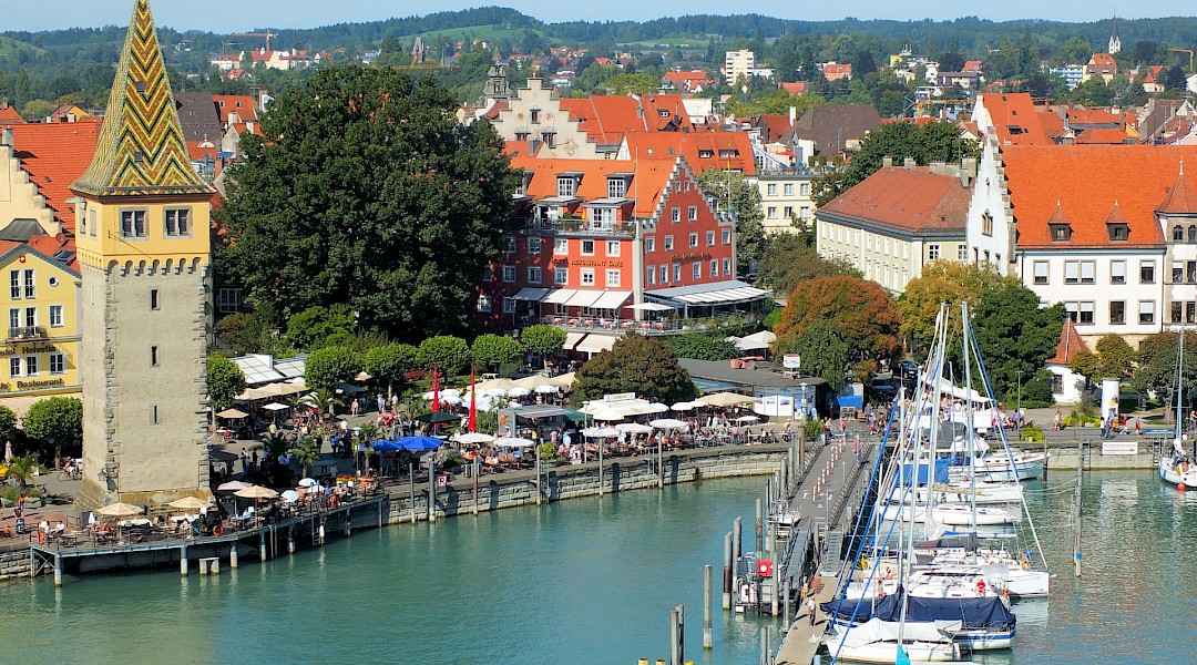 The waterfront at Lindau on Lake Constance