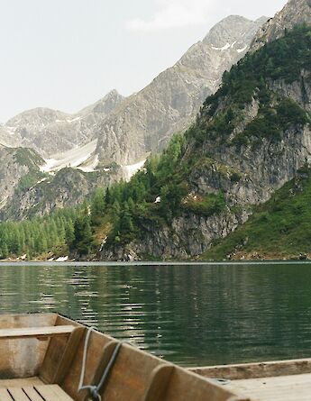 Boat on Lake Constance, Austria. Unsplash:Kirsten Frank