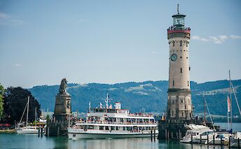 Lindau Harbor, Germany. Unsplash:Max Bottinger