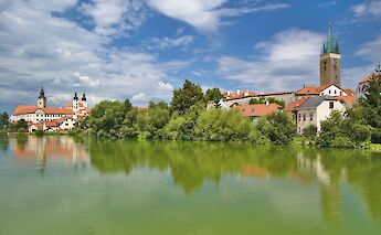 Danube River in Telč, Czech Republic. CC:xkomczax