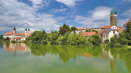 Danube River in Telč, Czech Republic. CC:xkomczax