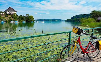 Bike parked by Mattsee, Austria. CC:TO