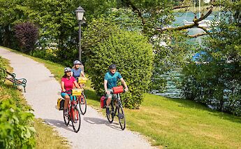 Cycling past Mattsee, Austria. CC:TO
