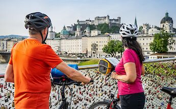 Padlocks on a bridge in Salzburg, Austria. CC:TO