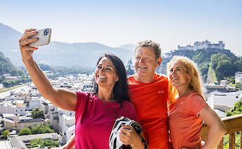 Taking a selfie in Salzburg, Austria. CC:TO