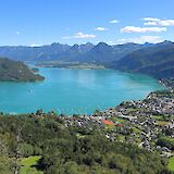 Wolfgangsee (Lake Wolfgang) with view of St Gilgen in Austria. CC:C.Stadler/Bwag