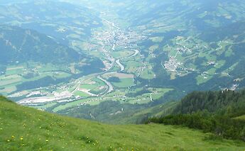 Salzach Valley near St. Johann im Pongau, Austria. CC:Daffman