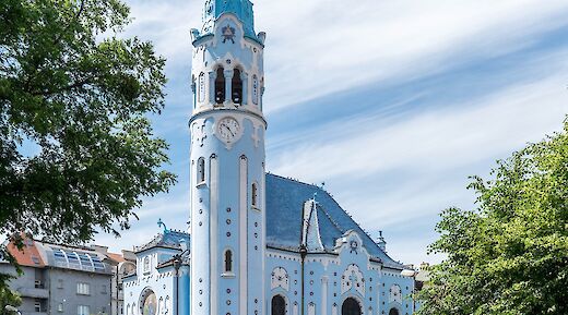 Blue Church in Bratislava, Slovakia. CC:Thomas Ledl