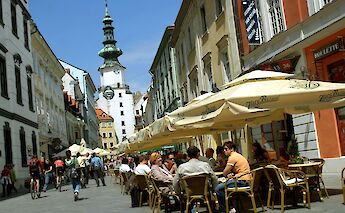 Michael's Gate in Bratislava, Slovakia.