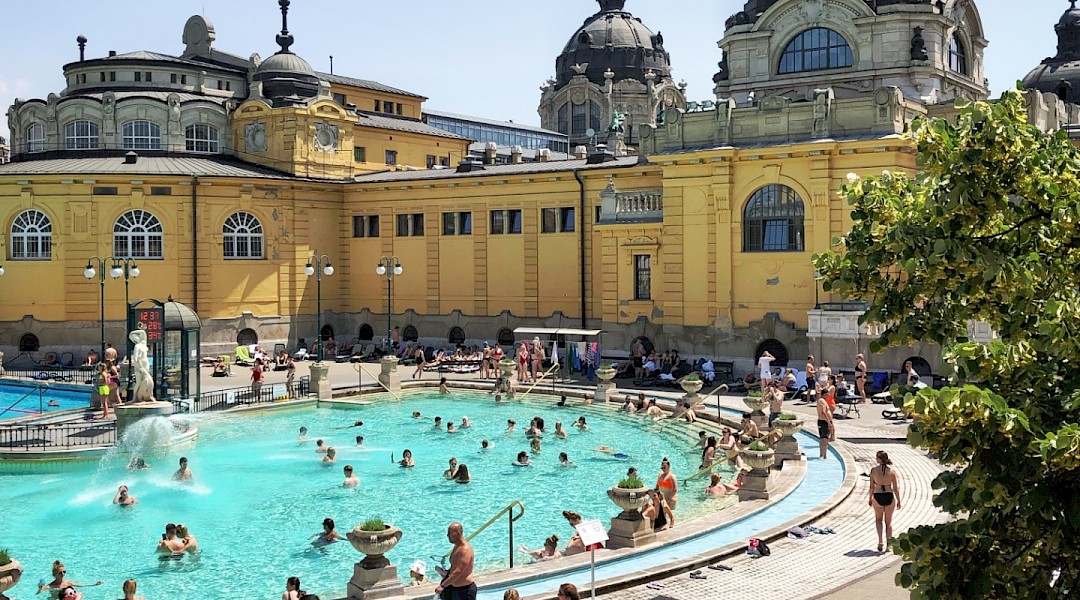 The famous Szechenyi Thermal Bath in Budapest, Hungary. Victor Malyushev@Unsplash