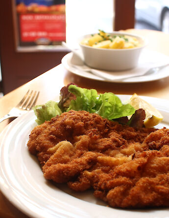 Schnitzel is an Austrian favorite! CC:Jennifer Woodard Maderazo