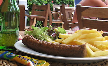 Frikandel & fries in Holland! CC:Guus Bosman