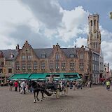 Main square in Bruges, West Flanders, Belgium. ©Hollandfotograaf