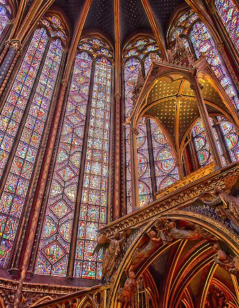 Saint Chapelle in Paris, France. CC:Denfr