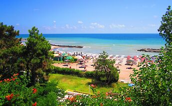 Olimp Beach in Mangalia, Romania. CC:Barbugeorgemarian