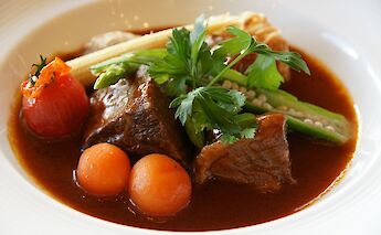 Teleshko vareno, a traditional Bulgarian soup. CC:663highland