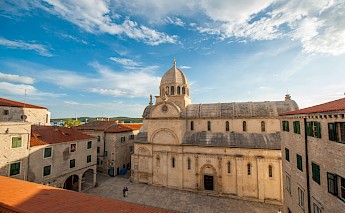 Šibenik Island & Town, Croatia.