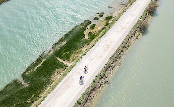 Cycling peaceful trails near the Adriatic coast. toFA