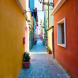 Colorful buildings in Caorle, Italy. MatthiasSchroder@unsplash