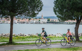 Cycling through Koper, Slovenia. toFA