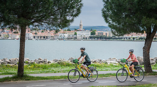Cycling through Koper, Slovenia. toFA