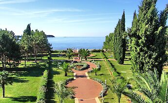 Gardens in Poreč, Istria, Croatia. CC:Fr0nt