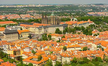 Red roofs of Prague, Bohemia, Czech Republic. Miguel Mendez@Flickr