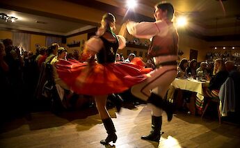 Folk dancing in Old Town Square of Prague, Czech Republic. Nitin Vyas@Flickr