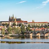 Prague Castle & the Vltava River. CC:Tilman2007