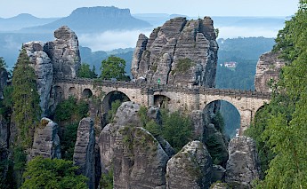 Bastion Bridge in Saxon Switzerland near Dresden, Germany. CC:Thomas Wolf