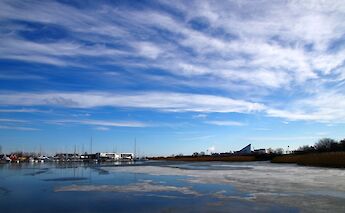 Blue skies over Ishøj, Denmark. Flickr:Guillaume Baviere