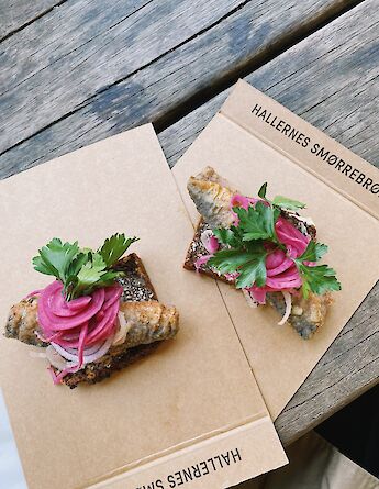 "Smørrebrød" - open-faced sandwiches on rye are popular in Denmark. Julia Cheperis@Unsplash