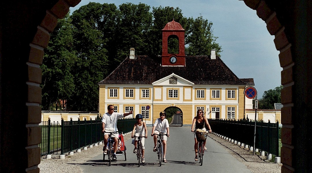 Cyclists on Funen, southern Denmark
