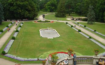 Tiškevičiai Palace gardens in Palanga, Lithuania. CC:Alma Pater