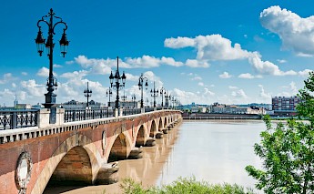 Pont De Pierre Bridge over the Garonne River in Bordeaux, France. CC:Bert Kaufmann